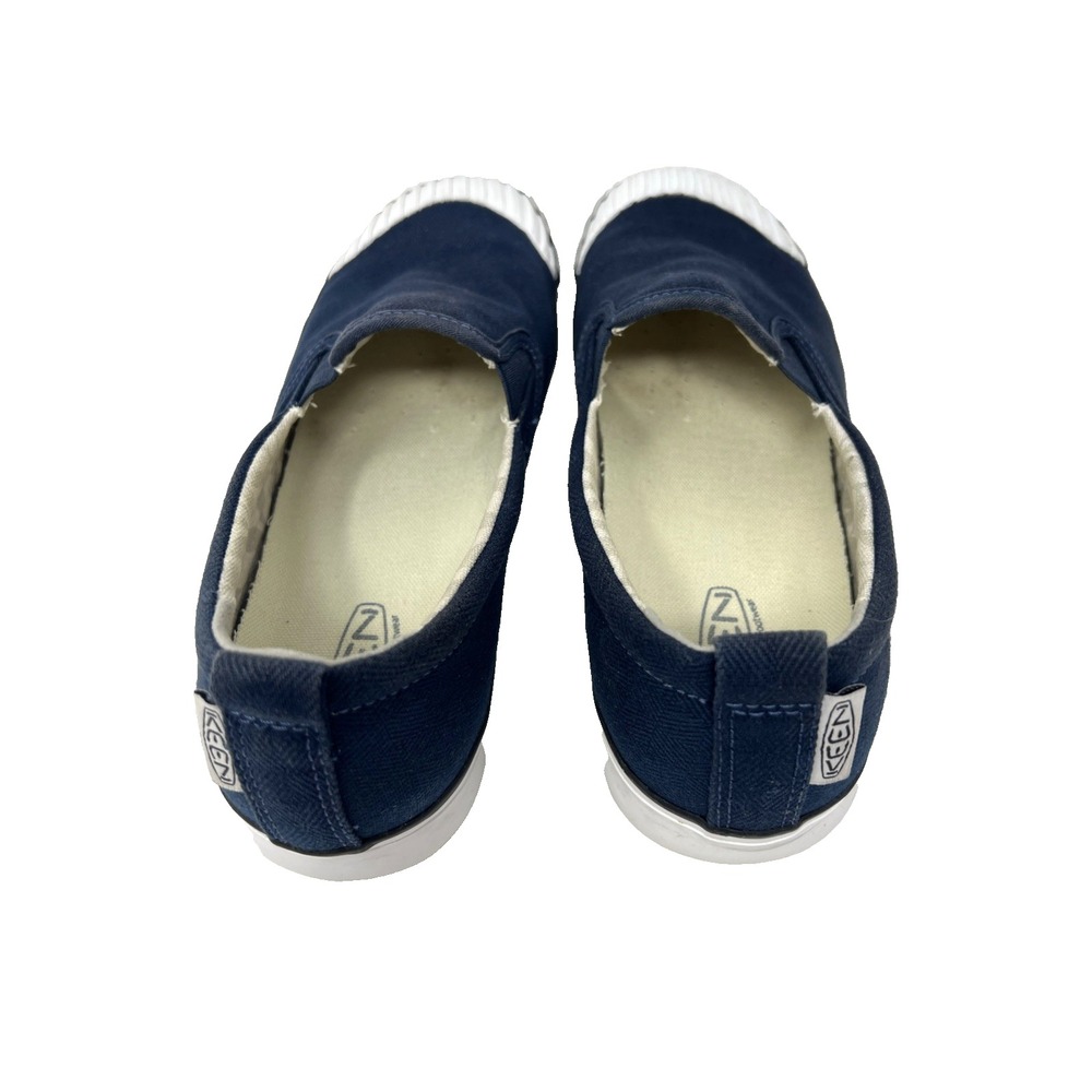 Keen Shoes Womens 9 Elsa Slip On Sneakers Navy Canvas Low Top Comfort Beach Trip - Picture 6 of 8